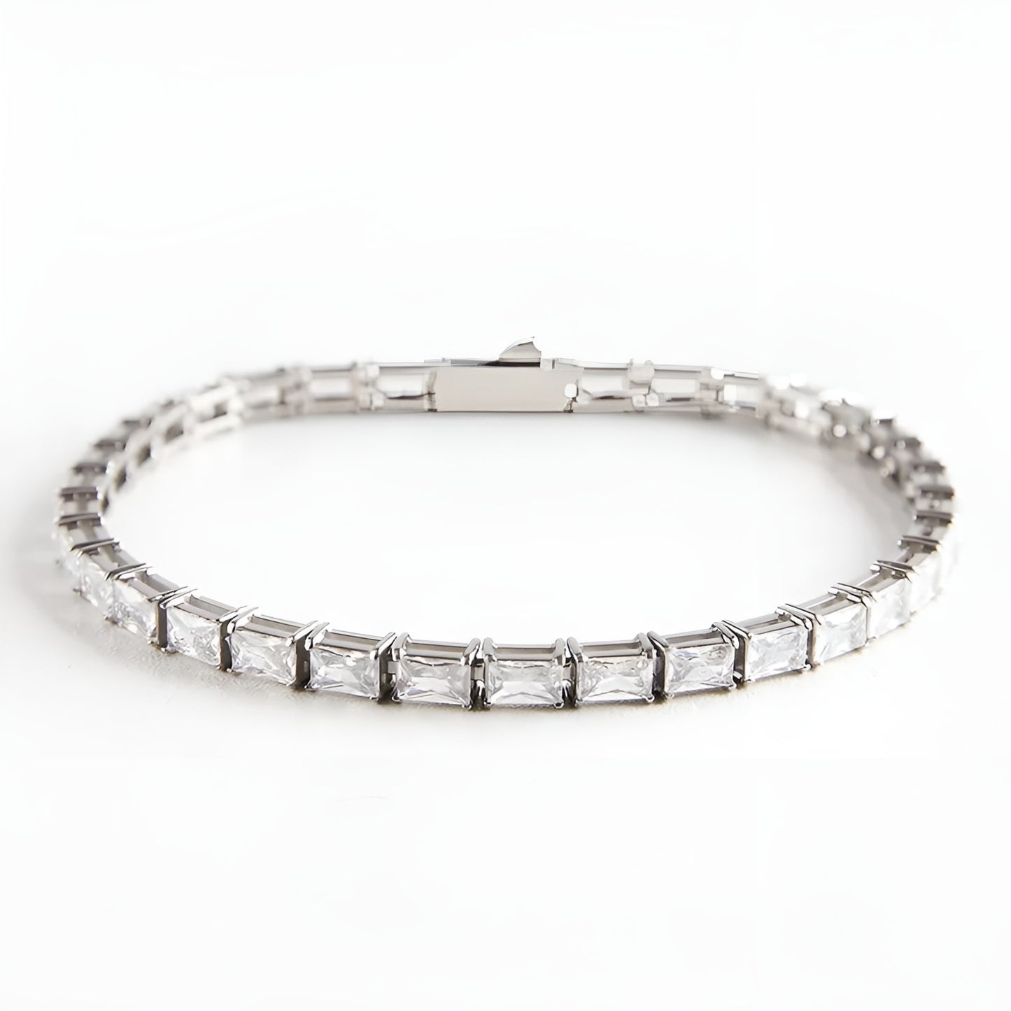 Baguette tennis bracelet