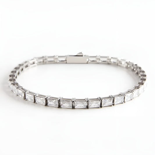 Baguette tennis bracelet