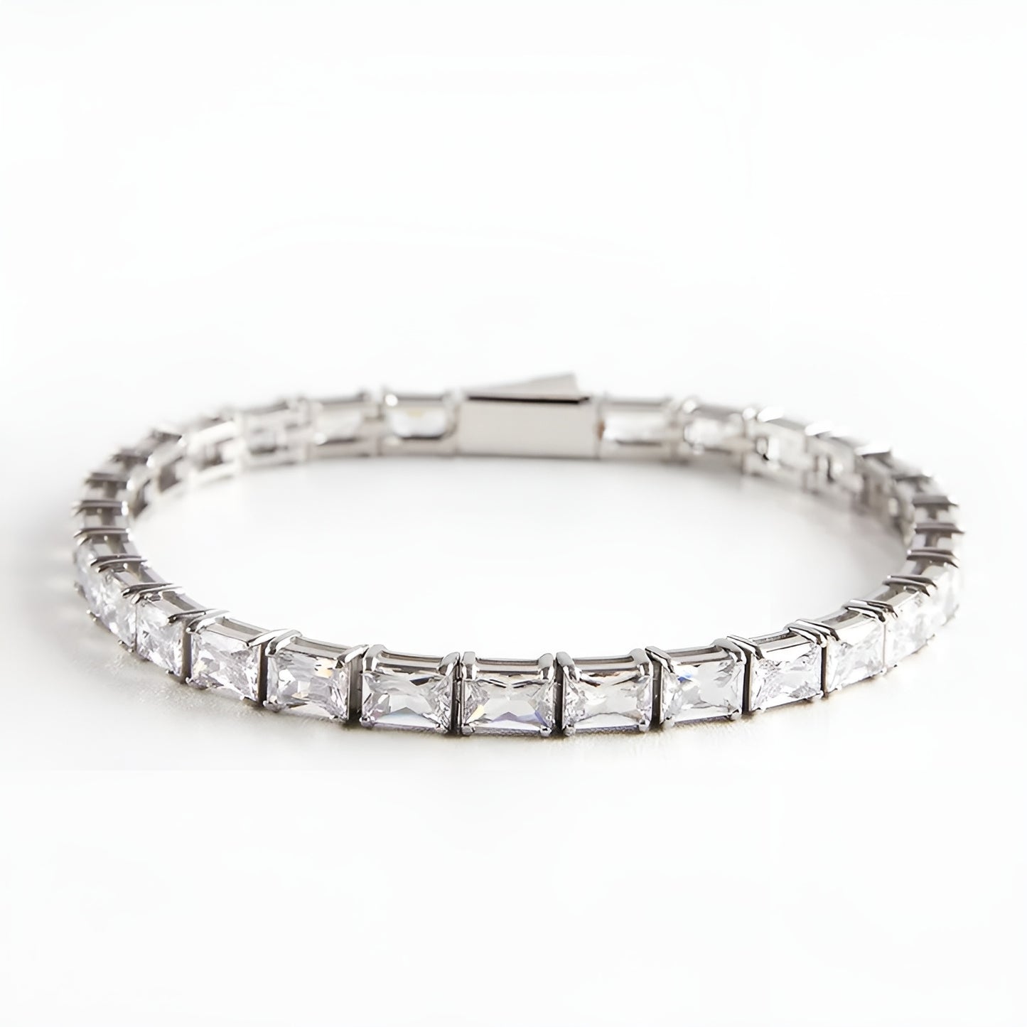 Baguette tennis bracelet