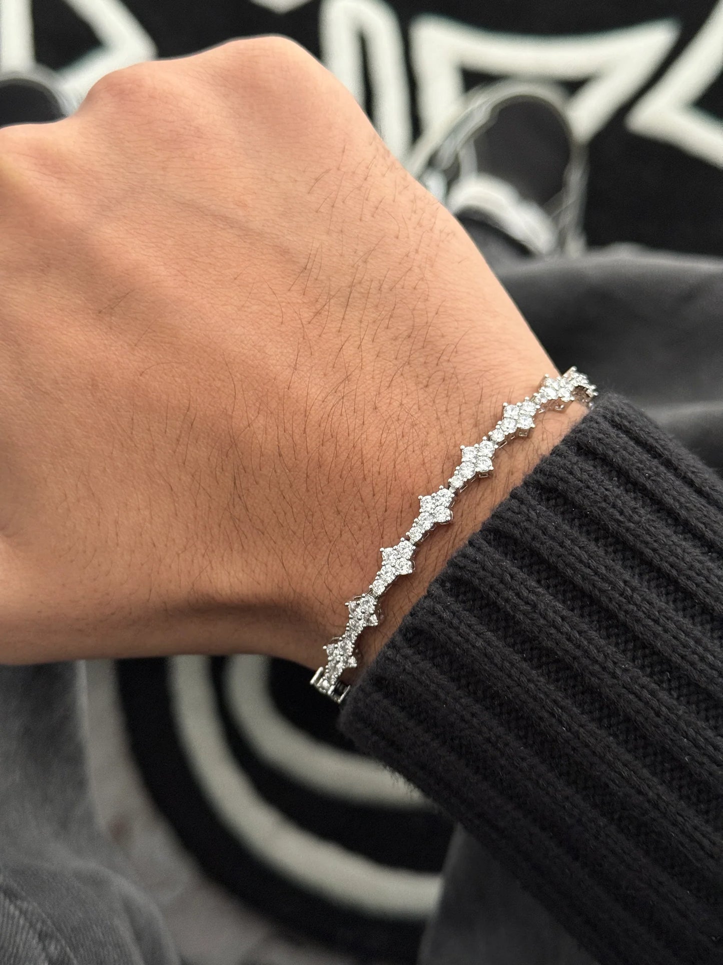 Honeycomb 3mm tennis bracelet