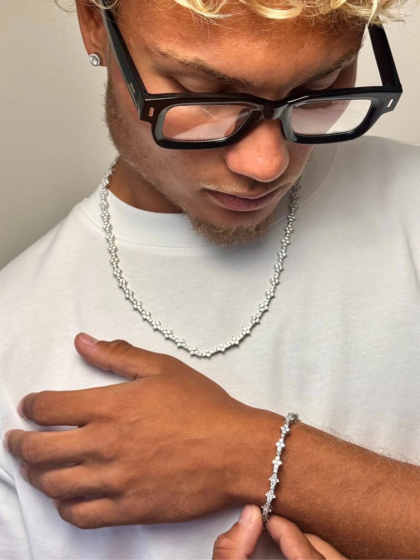 Honeycomb 3mm tennis bracelet