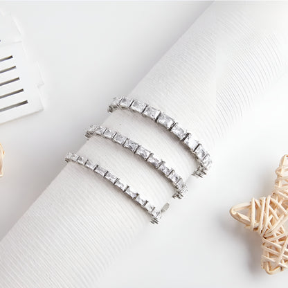 Baguette tennis bracelet