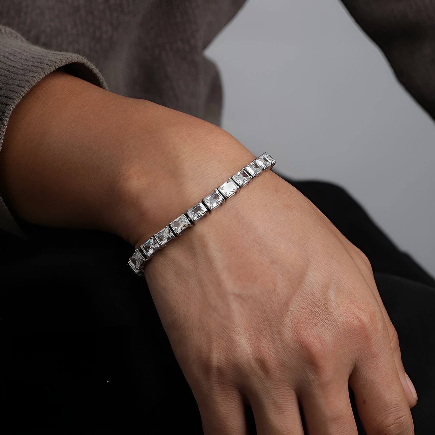 Baguette tennis bracelet