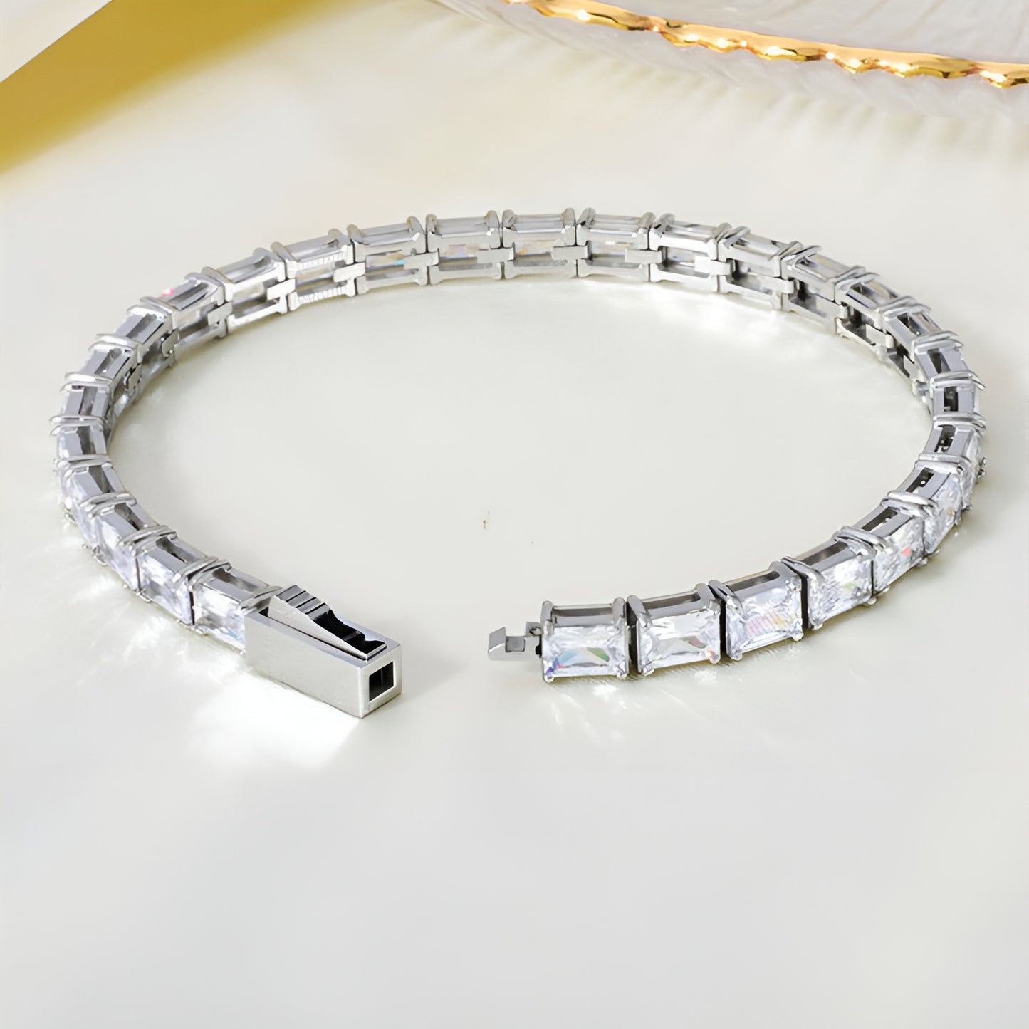 Baguette tennis bracelet