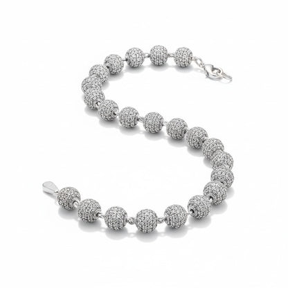 3mm Iced out crystals bracelet
