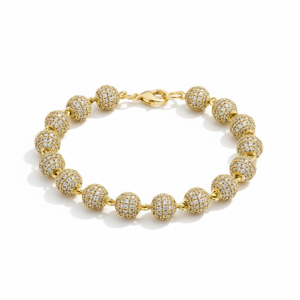 3mm Iced out crystals bracelet