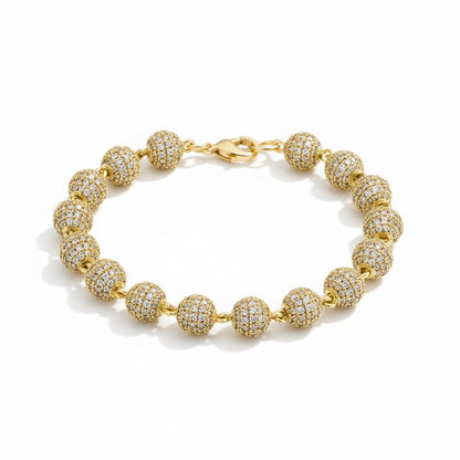 3mm Iced out crystals bracelet
