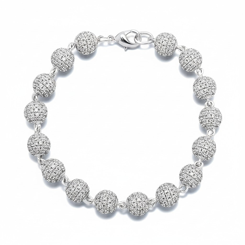 3mm Iced out crystals bracelet