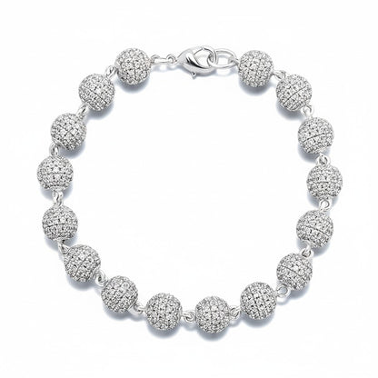 3mm Iced out crystals bracelet